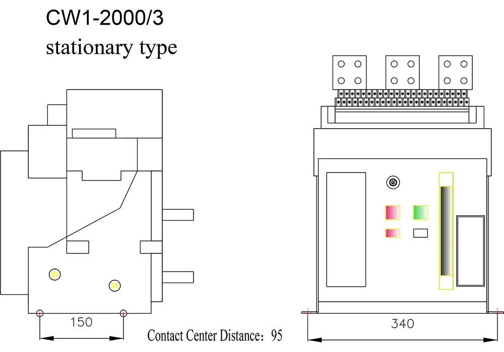 Acb Air Circuit Breaker 2000a In Substation